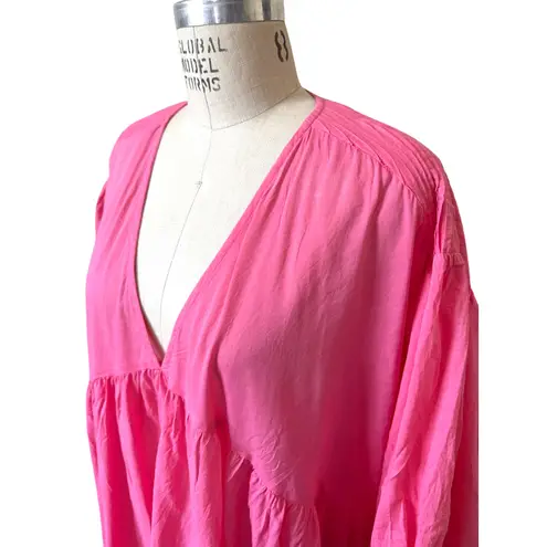 Acacia Swimwear ACACIA Elenora Cotton Maxi Dress in Astor Pink Size Medium/ Large - Image 2