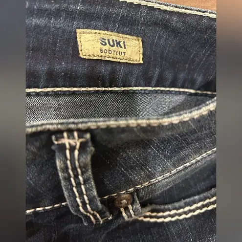 Silver Jeans Silver Suki Women's Size 27/32 Blue Bootcut Dark Wash Stretch Denim Jeans