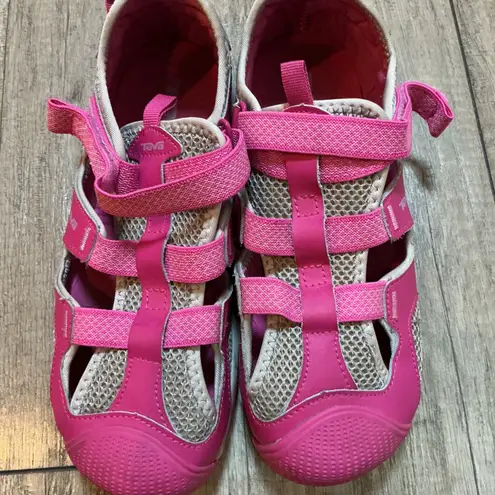 Teva Jamsen Pink Sport Sandals Hook and Loop Women's Size 7 Active Shoes