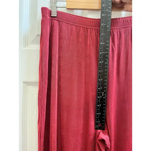 Slinky Brand  Acetate Blend Elastic Waistband Pull On Pant Size Medium USA