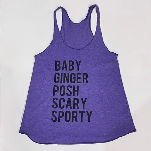 American Apparel Spice Girls M  Racerback Tank Purple Band Concert Fan Shirt