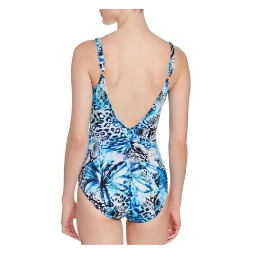 Gottex New.  cheetah and snake print lace up swimsuit. MSRP $228. Size 10