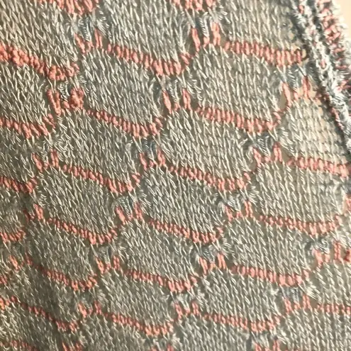 Francesca’s Birdcage Mesh Sweater Cardigan Mint Green S Green