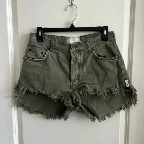 One Teaspoon  Denim Shorts Cutoff Size 25
