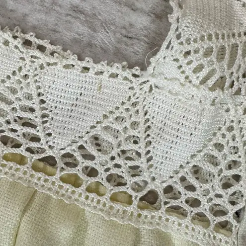 Vintage 70s Handmade Embroidered Ecuador Blanket Kaftan Dress Medium Large Orange