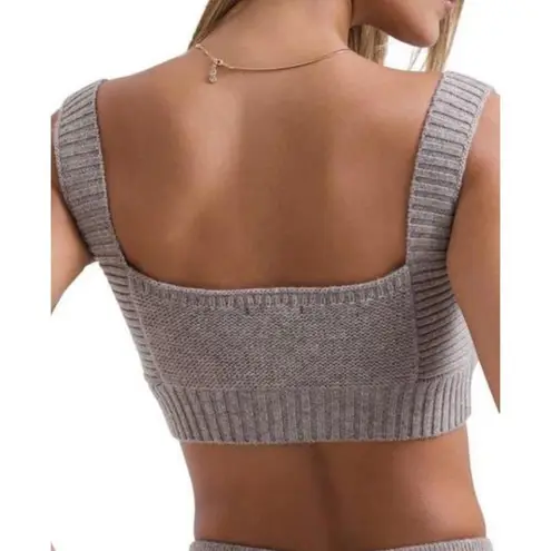 House Of CB  Adhara Wool Bralette Beige Heather NWT XL