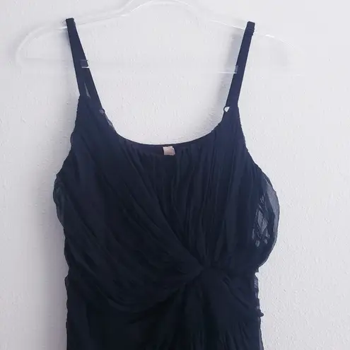 Bailey 44 Sheer Lined Adjustable Tank Top Blouse