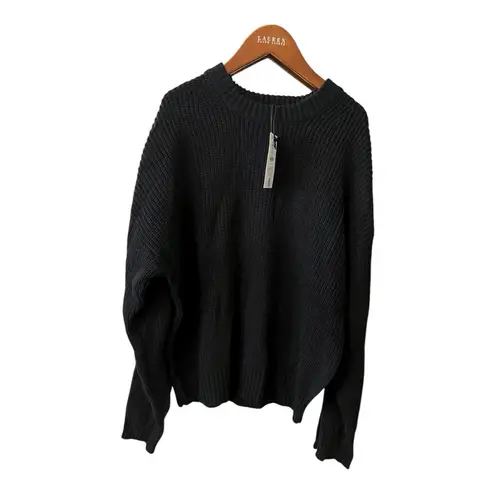 Bershka Black Crewneck Sweater XL– NWT