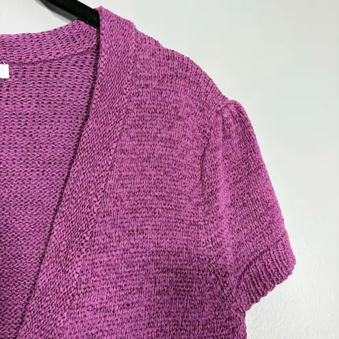 Sarah Spencer Women's Pink Heavyweight Short Sleeve Cardigan