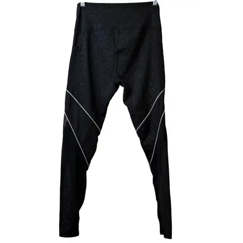 Active to Life Leopard Print Black High Waisted Athletic Leggings Size M Size M