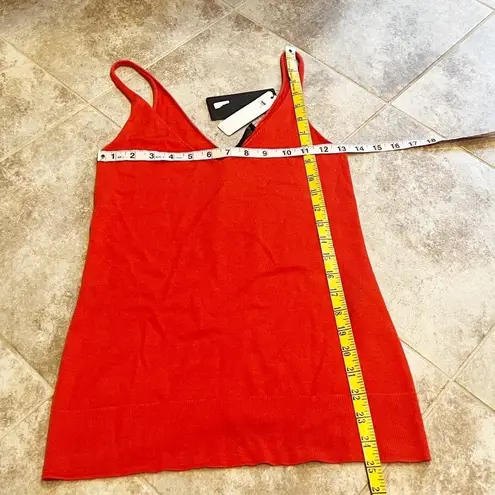 Donna Karan 🆕 DKNY silk & cashmere camisole tank top orange v neck extra small