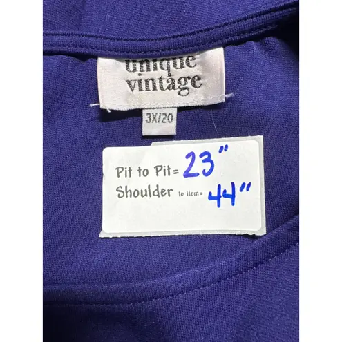 Unique Vintage Plus Size Sheath Dress Sleeveless Career Party 3X/20