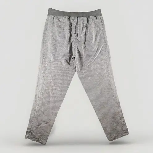 J. Jill Size Small Striped Linen Rayon Blend Elastic Waist Casual Pants