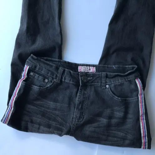 Denim & Rivets Girls Black Jeans Stripes on sides Size undefined
