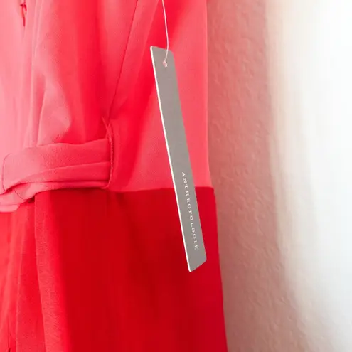 Anthropologie Mare Mare Womens Dress Size S Pink Pietra Colorblock Midi Romantic