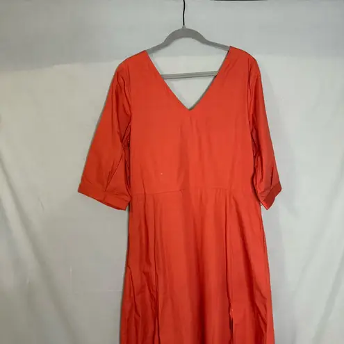 Parterre Margot Maxi Dress Red Poppy Size 10
