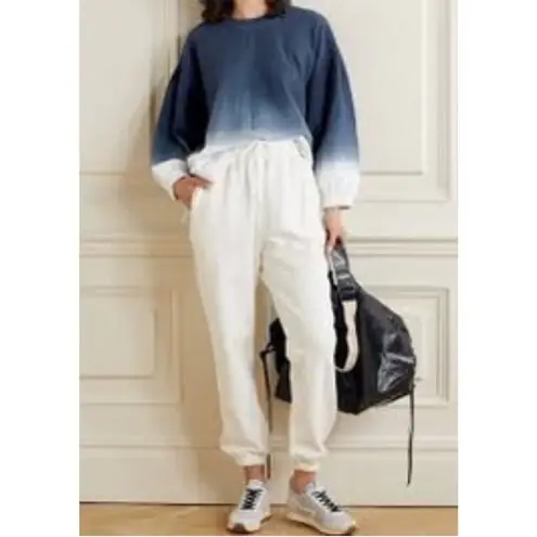 Apiece Apart Delle Blue White Ombre Organic Cotton Jersey Oversized Sweater S - Image 10