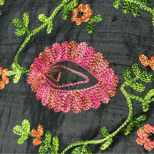 Laura Ashley Black and Pink Floral Blazer