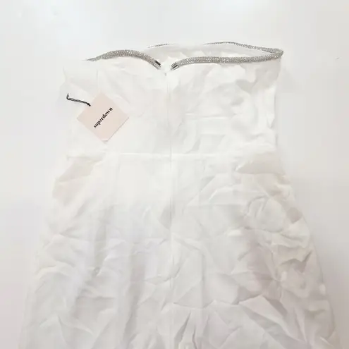 superdown  Keke Strapless Jumpsuit in Ivory Medium