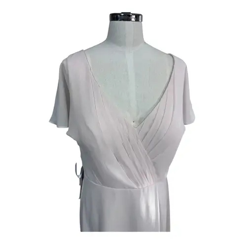 Azazie Rylee Rose Petal Bridesmaid Dress Back Cutout Pleated Bodice Custom Size