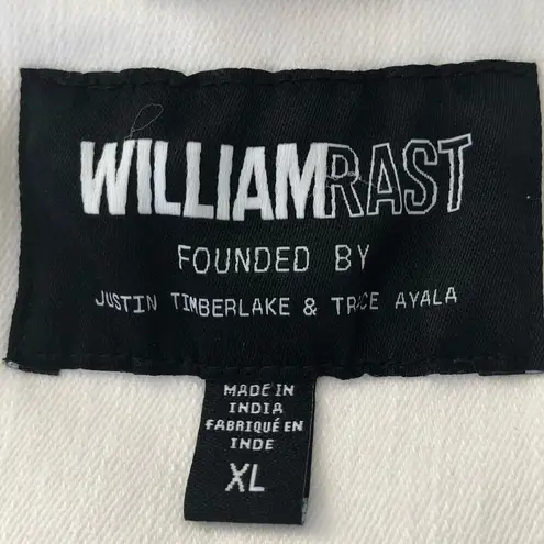 William Rast Lenna White Denim Jacket Justin Timberlake Collaboration JR XL NWT