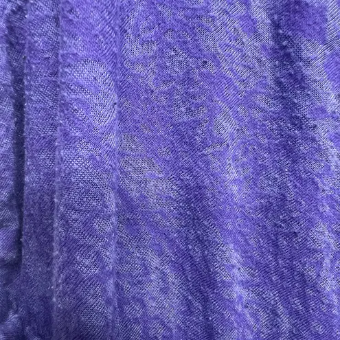 Athleta  Women's Overlay Short Sleeve Purple Midi Dress Size Medium