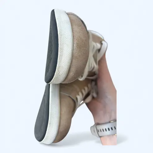 KURU Roam Leather Sneakers Bronze Metallic Women’s Sz 8 Comfort Walking Shoes Pink