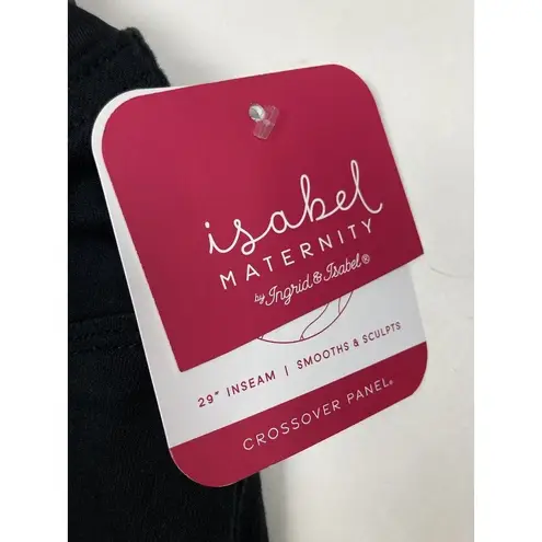 Isabel Maternity New Black Crossover Panel Skinny Pant Womens Size 12/31 Casual