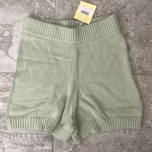 Charlie Holiday SAGE Blanche High-Waist Shorts, Organic Cotton Size XL NEW w/Tag