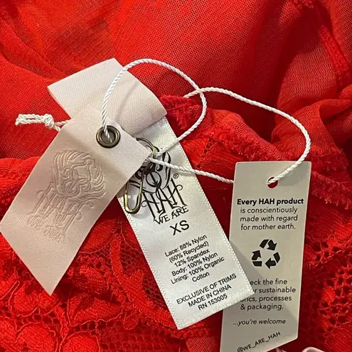 We are HAH Size XS New Cheap and Cheerful Sexy Bodysuit Blood Orange