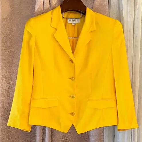 Liz Claiborne Vintage  Collection Size 10 Yellow Blazer Structured Style - Image 1