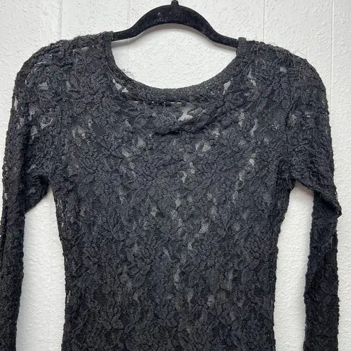 Lace Black Top XS Witchy Goth Whimsigoth Punk Rockabilly Festival Emo Renassance