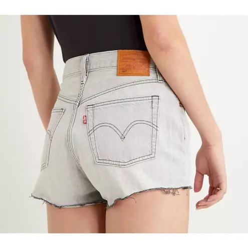 Levi's Levi’s 501 Premium Denim Original Shorts Jean Cut Off Hidden Button Fly Gray 32 - Image 2