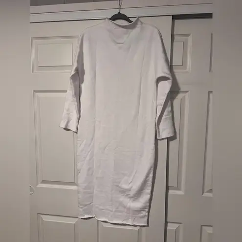 Frank & Eileen $298 Isabelle Triple Fleece White Midi Sweater Dress Fall RARE Size XS