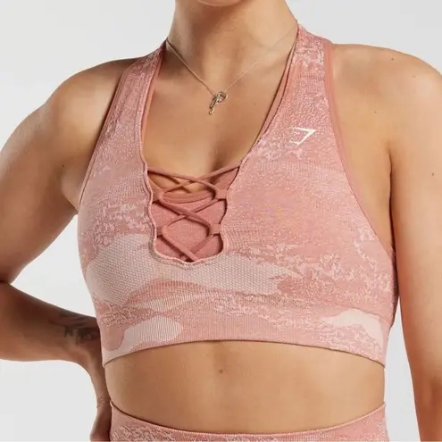 Gymshark  Women’s Adapt Camo Misty Pink Hazy Pink Seamless Sports Set size L - Image 2