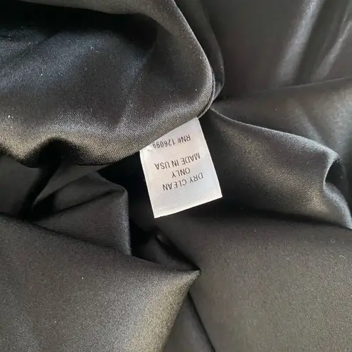 Cushnie Et Ochs Dress Sz 6 Black Fit And Flare Cap Sleeves VNeck Minimalist Chic