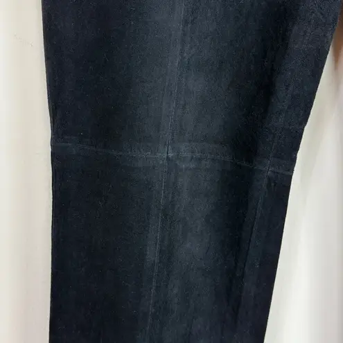 Caslon NWT 100% Genuine Leather Flare Pants in Black Size 8