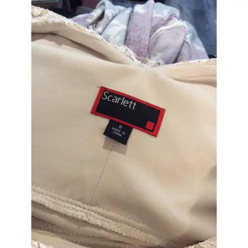 Scarlett Gold lace Bling Size 8 Dress Cocktail Party Elegant Wedding