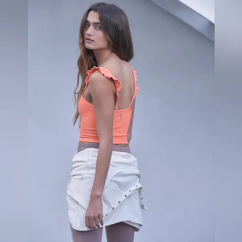 Free People Movement FP Movement| ‘Happiness Runs’ Flirty Crop Tank