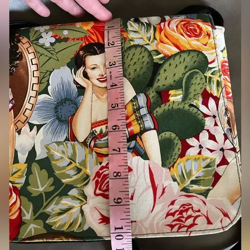 Handmade Messenger Bag with Senorita Pin