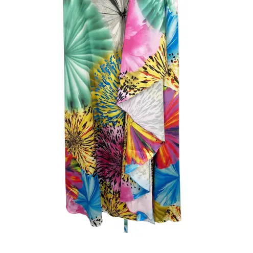 Vintage Kiss Kiss Formal Strapless Beaded Dress Size 4 Dopamine Dressing Y2K