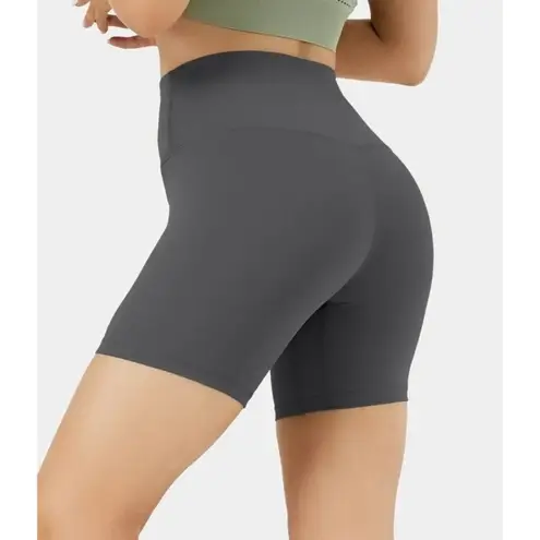 Halara High Waisted Biker Shorts Sweet Dreams - Smokey Grey XS