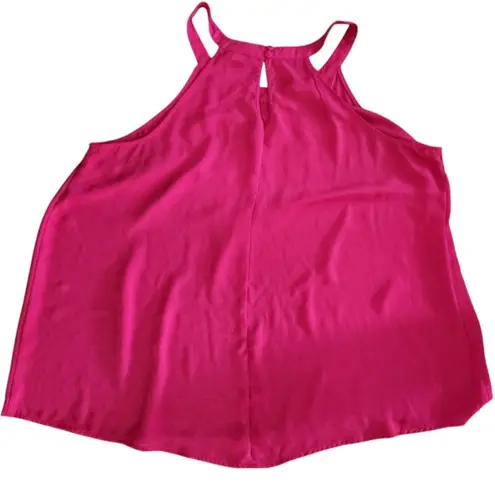 Torrid  size 1 pink Georgette Pleated Goddess Neck Tank