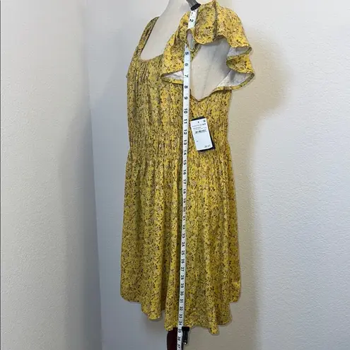 Melrose and Market  floral  Yellow‎ Dress