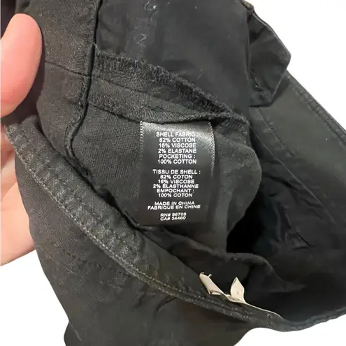 Rebecca Taylor Scalloped High Waist Black Shorts Size 4