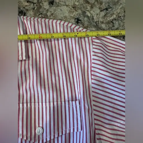Vintage Shirt Dress Red & White Stripe EJM Ltd Size 11