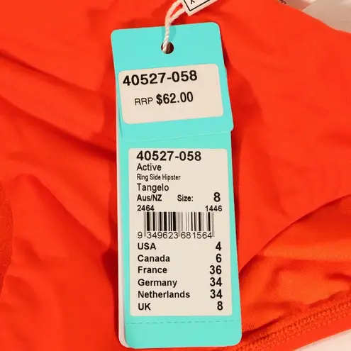 Seafolly NWT Active Ring Side Hipster in Tangelo