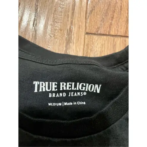 True Religion  black gold big Buddha tshirt medium