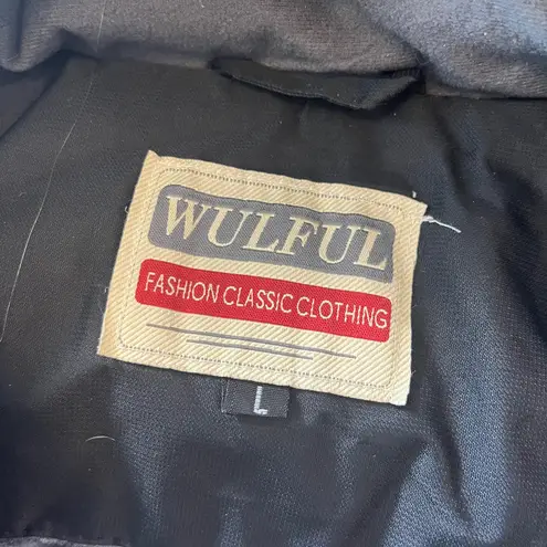 Unisex Wulful Black Heavy Duty Winter Coat