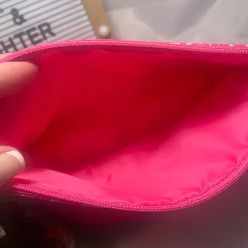 Clinique Cosmetic Bag Citrus Print Makeup Pouch Travel Zipper NWOT